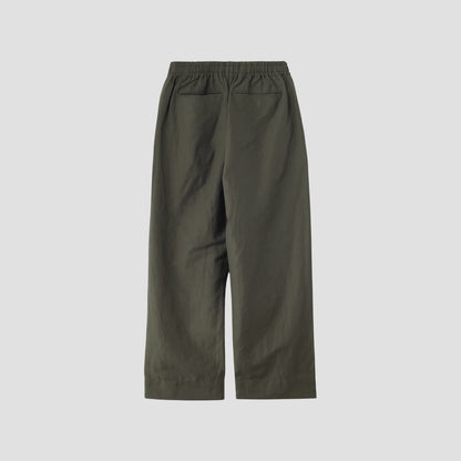 YARN DYED WOOL LINEN TROUSERS