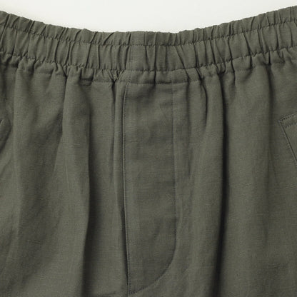 YARN DYED WOOL LINEN TROUSERS