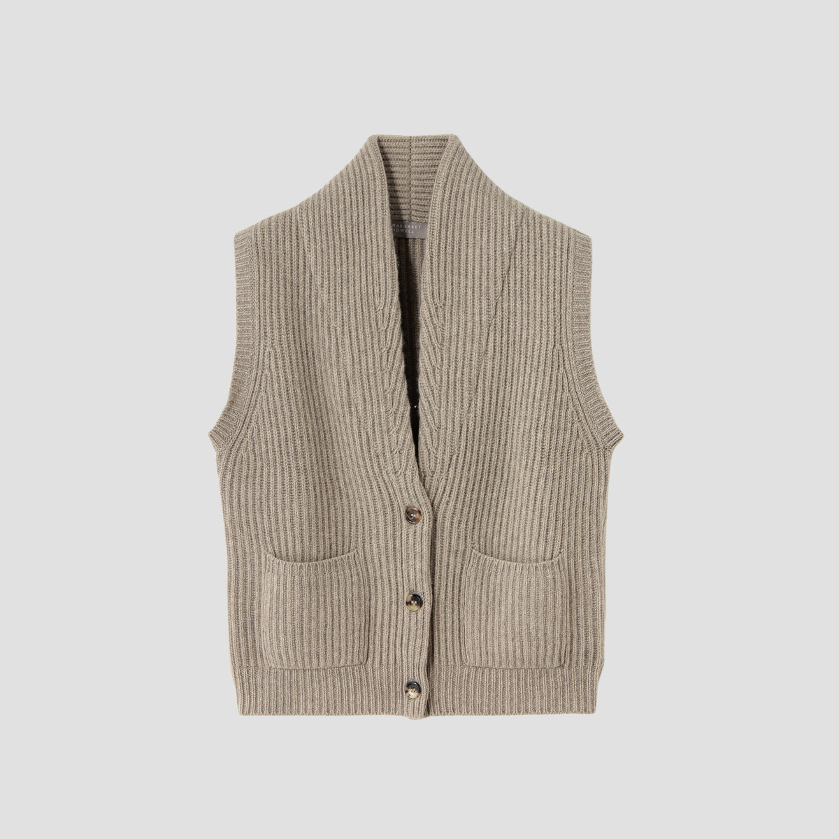 CHUNKY RIB WAISTCOAT KNIT