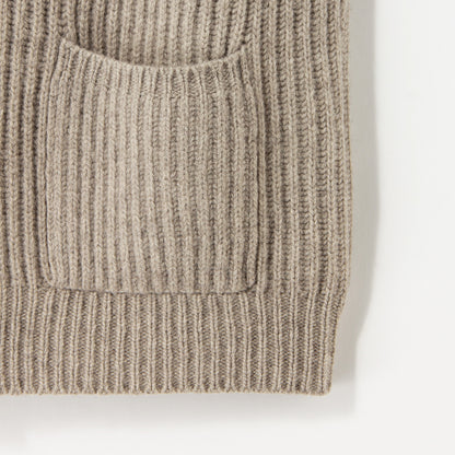 CHUNKY RIB WAISTCOAT KNIT