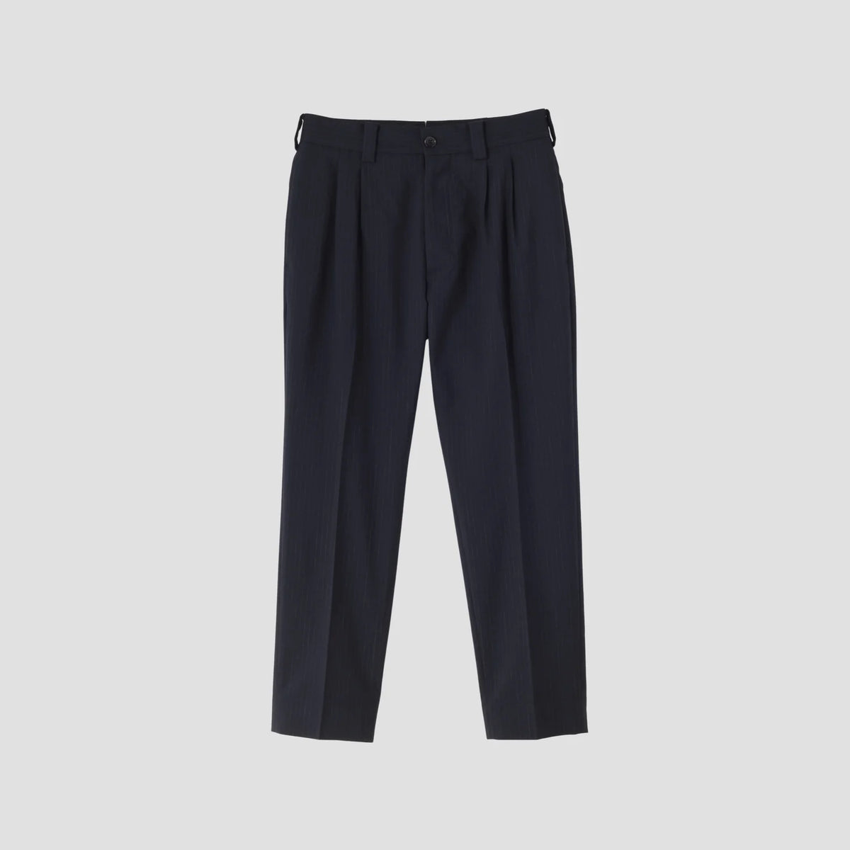 FINE CHALK STRIPE WOOL TROUSERS