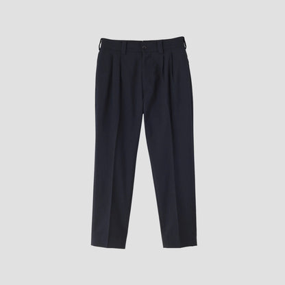 FINE CHALK STRIPE WOOL TROUSERS