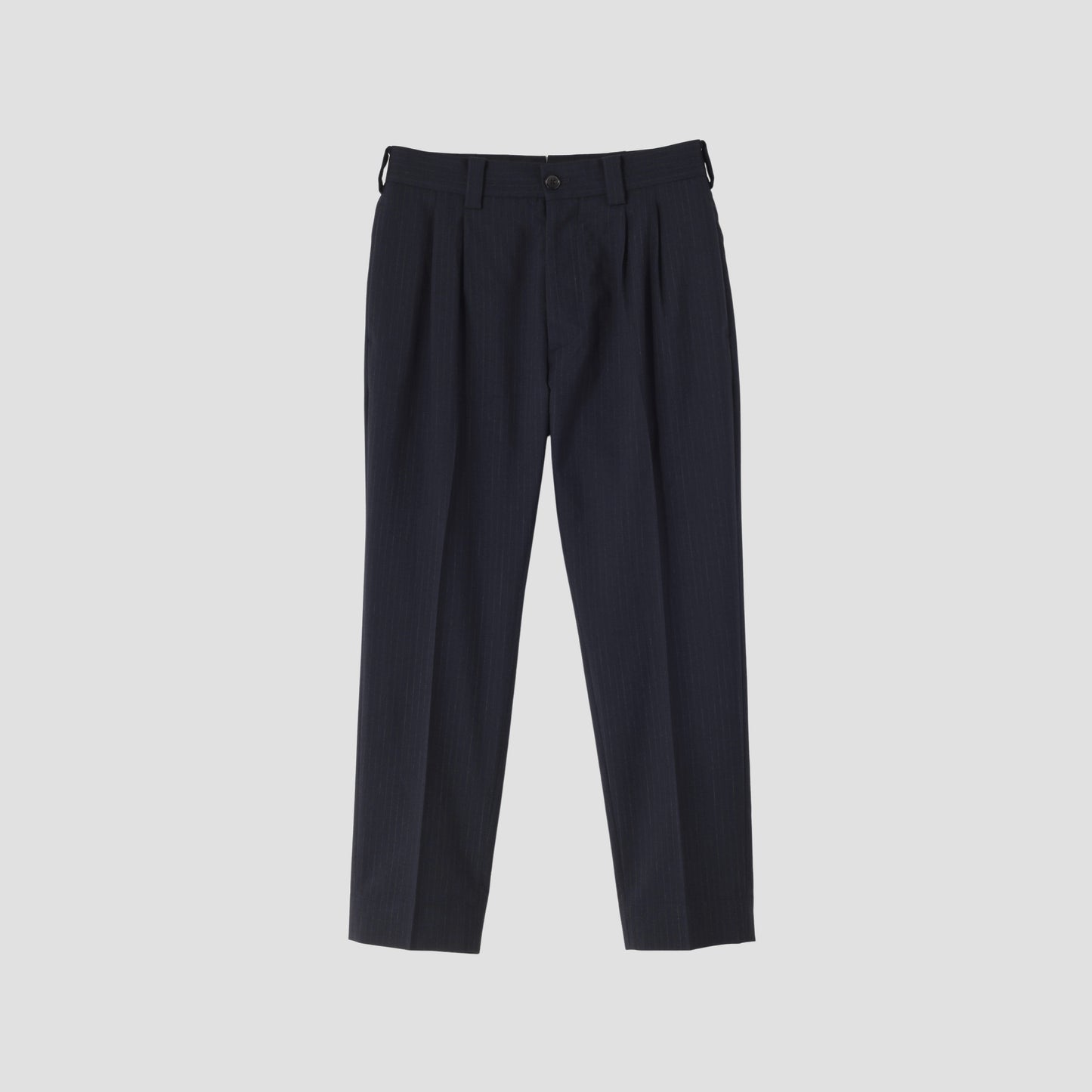 FINE CHALK STRIPE WOOL TROUSERS