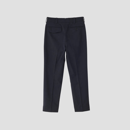 FINE CHALK STRIPE WOOL TROUSERS
