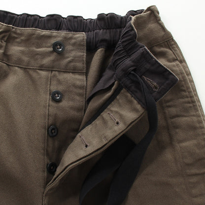 WORN COTTON DRILL TROUSERS