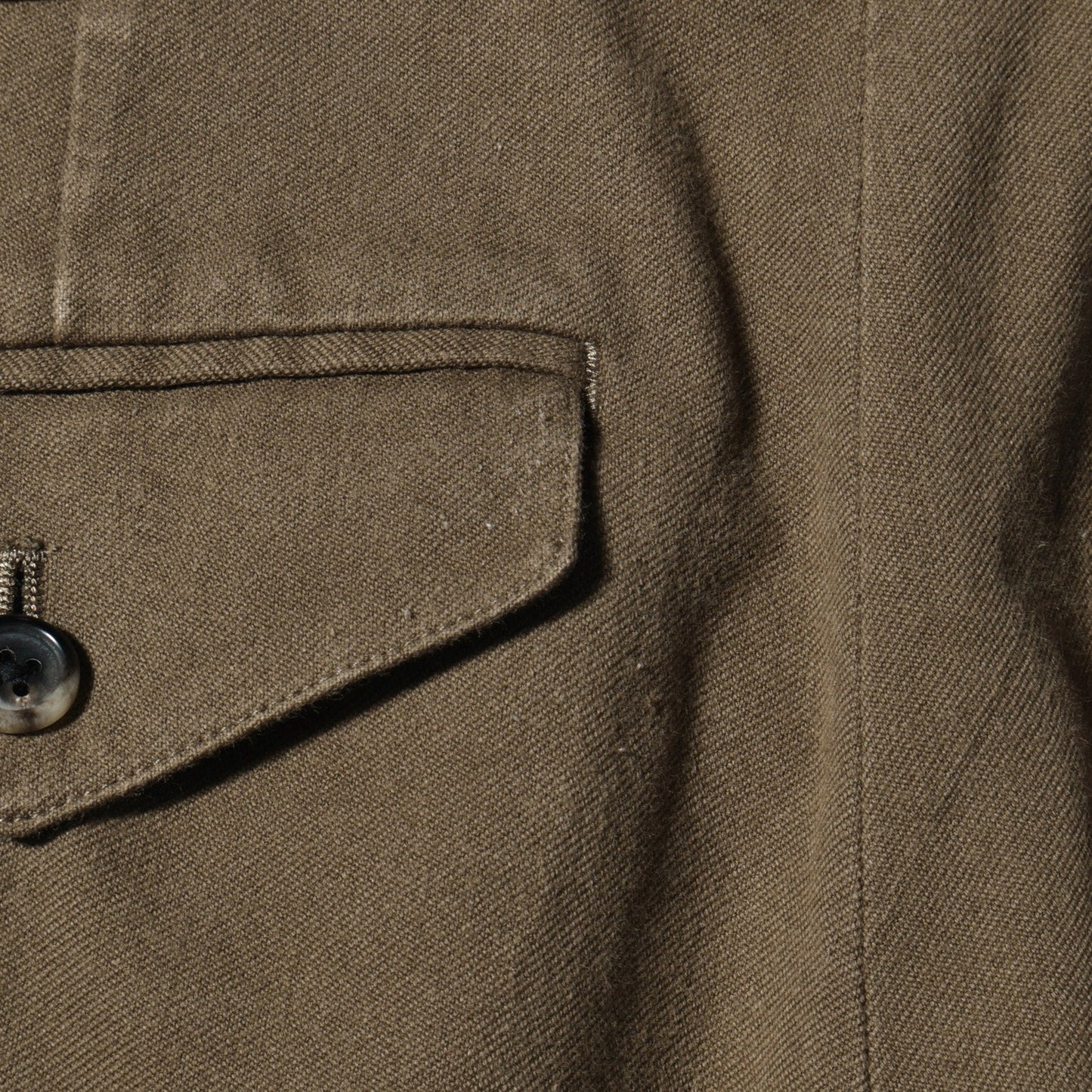WASHED COTTON TWILL TROUSERS