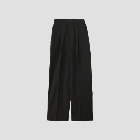 WASHED COTTON TWILL TROUSERS