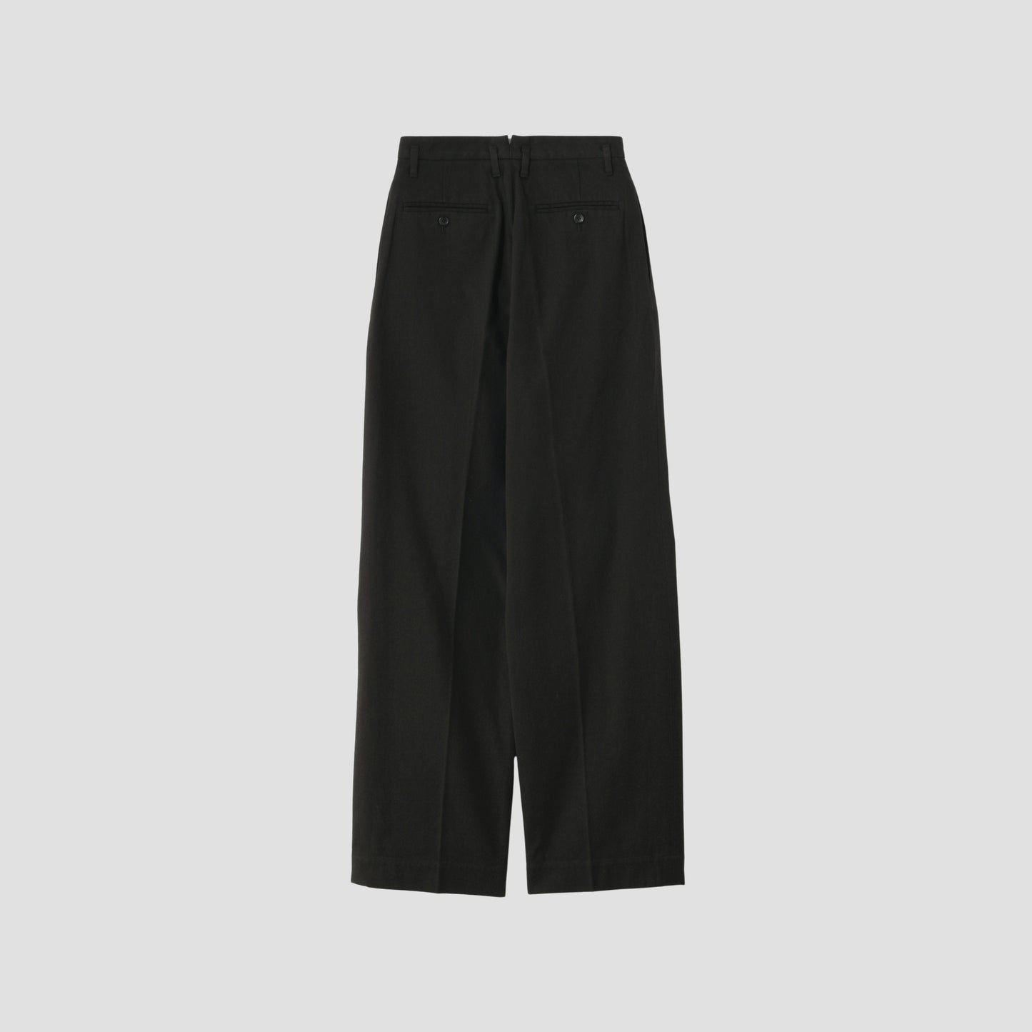 WASHED COTTON TWILL TROUSERS