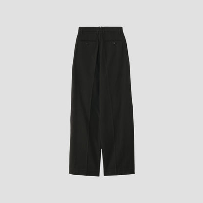 WASHED COTTON TWILL TROUSERS