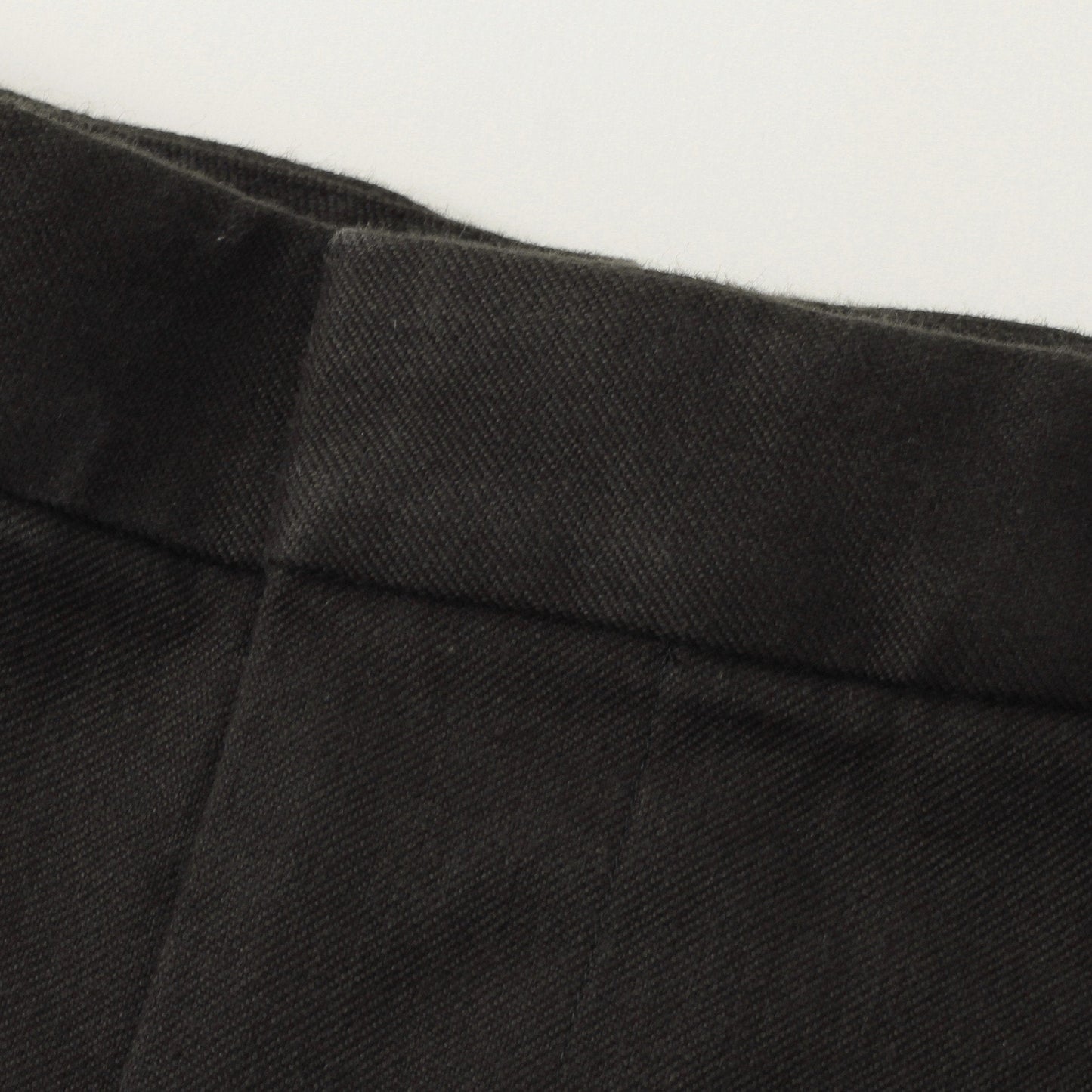 WASHED COTTON TWILL TROUSERS