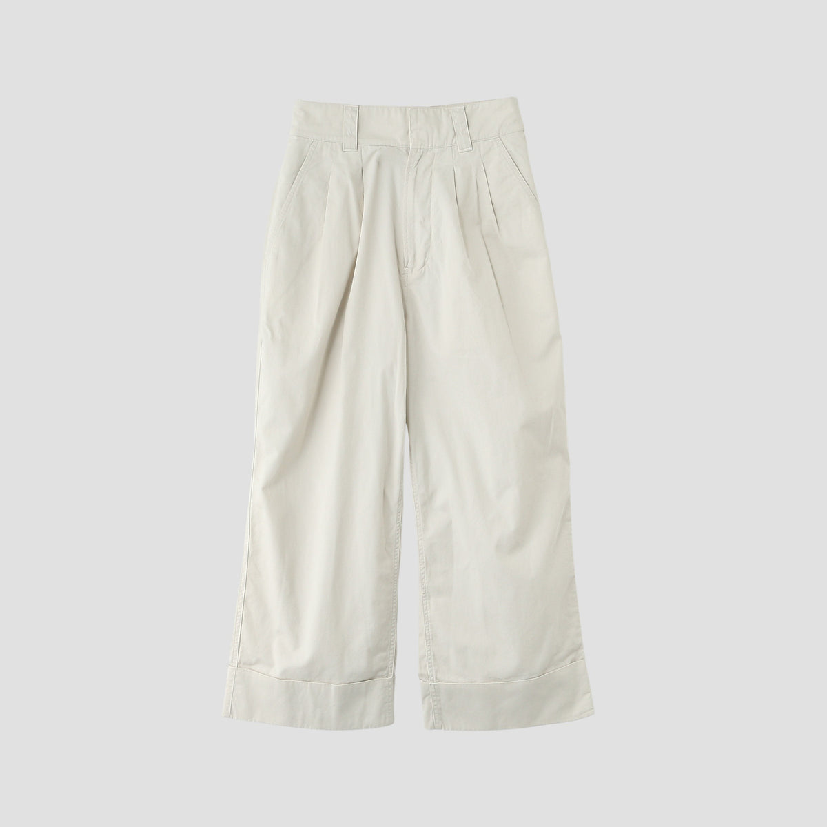 SOFT DENSE COTTON TROUSERS