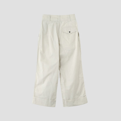 SOFT DENSE COTTON TROUSERS