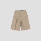 HIGH DENSE LINEN POPLIN TROUSERS