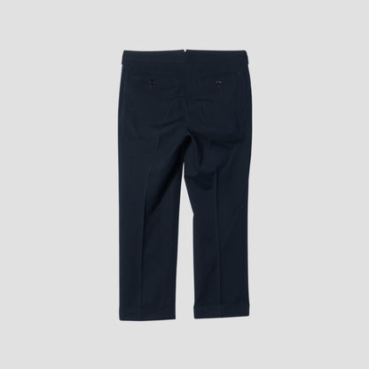 WOOL COTTON GABARDINE TROUSERS