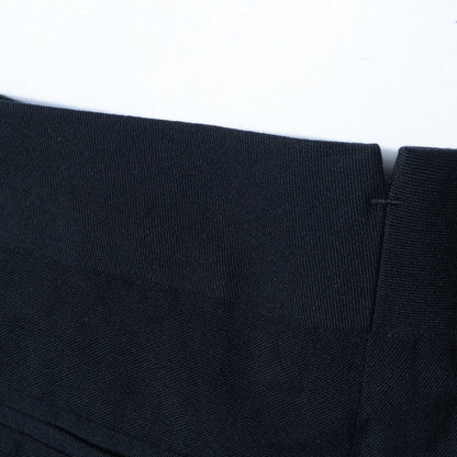 WOOL COTTON GABARDINE TROUSERS