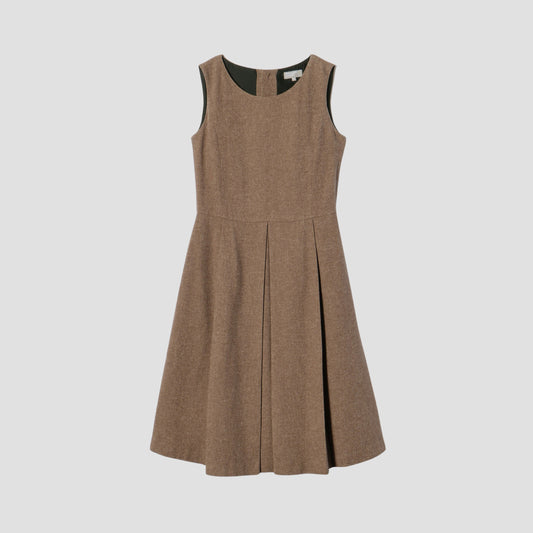 WOOL LINEN TWEED DRESS