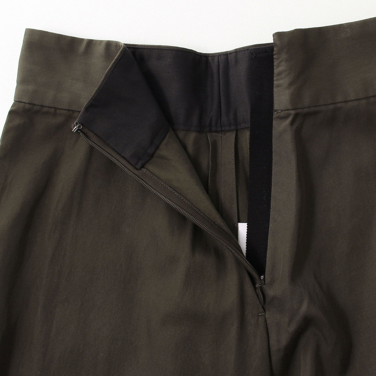 GLAZED COTTON CUPRA SKIRT
