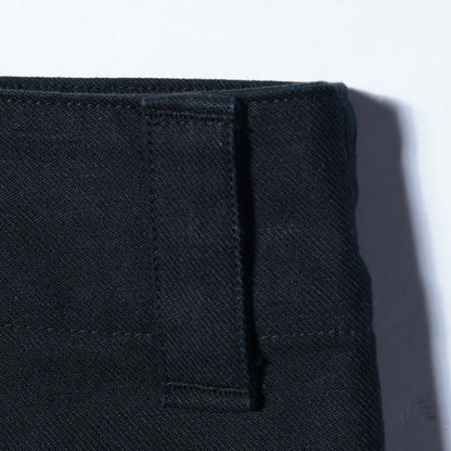 ORGANIC COTTON GABARDINE TROUSERS
