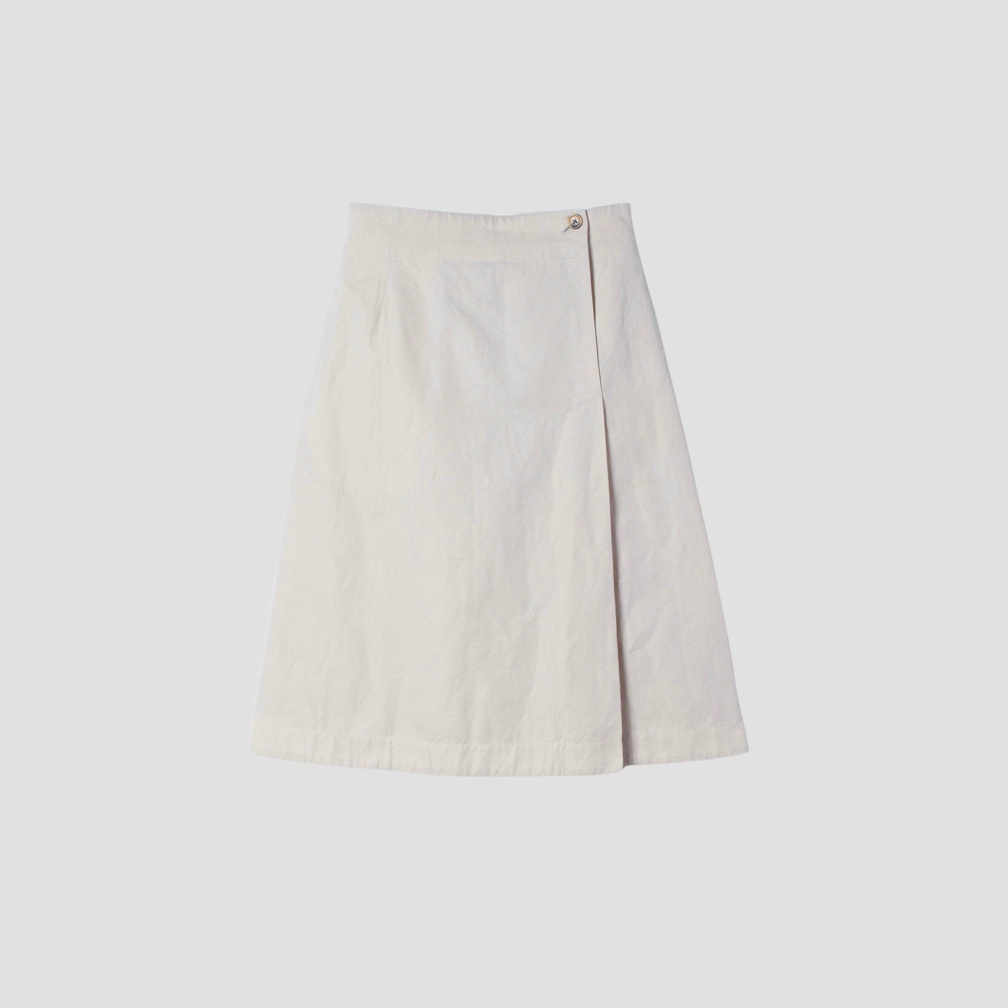 COTTON LINEN TWILL SKIRT