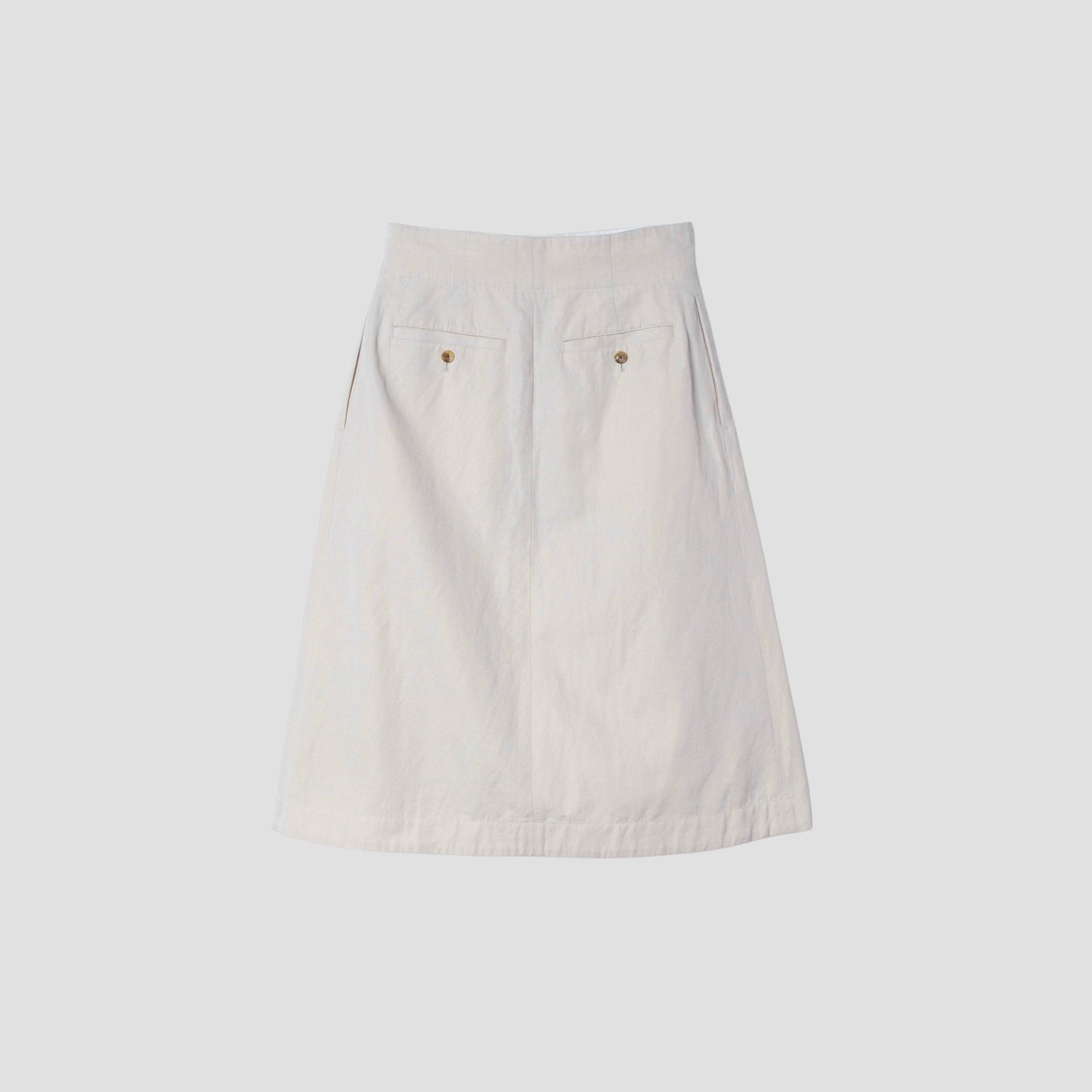COTTON LINEN TWILL SKIRT