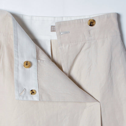 COTTON LINEN TWILL SKIRT