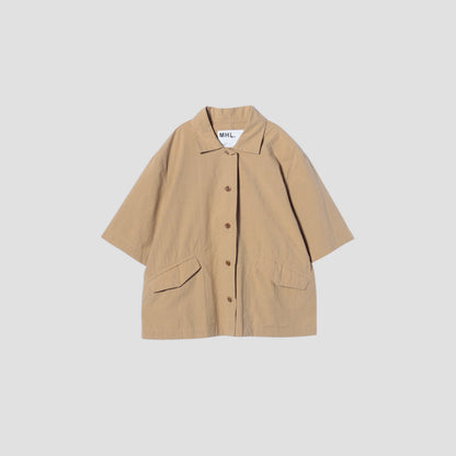 LIGHT COTTON LINEN POPLIN SHIRT