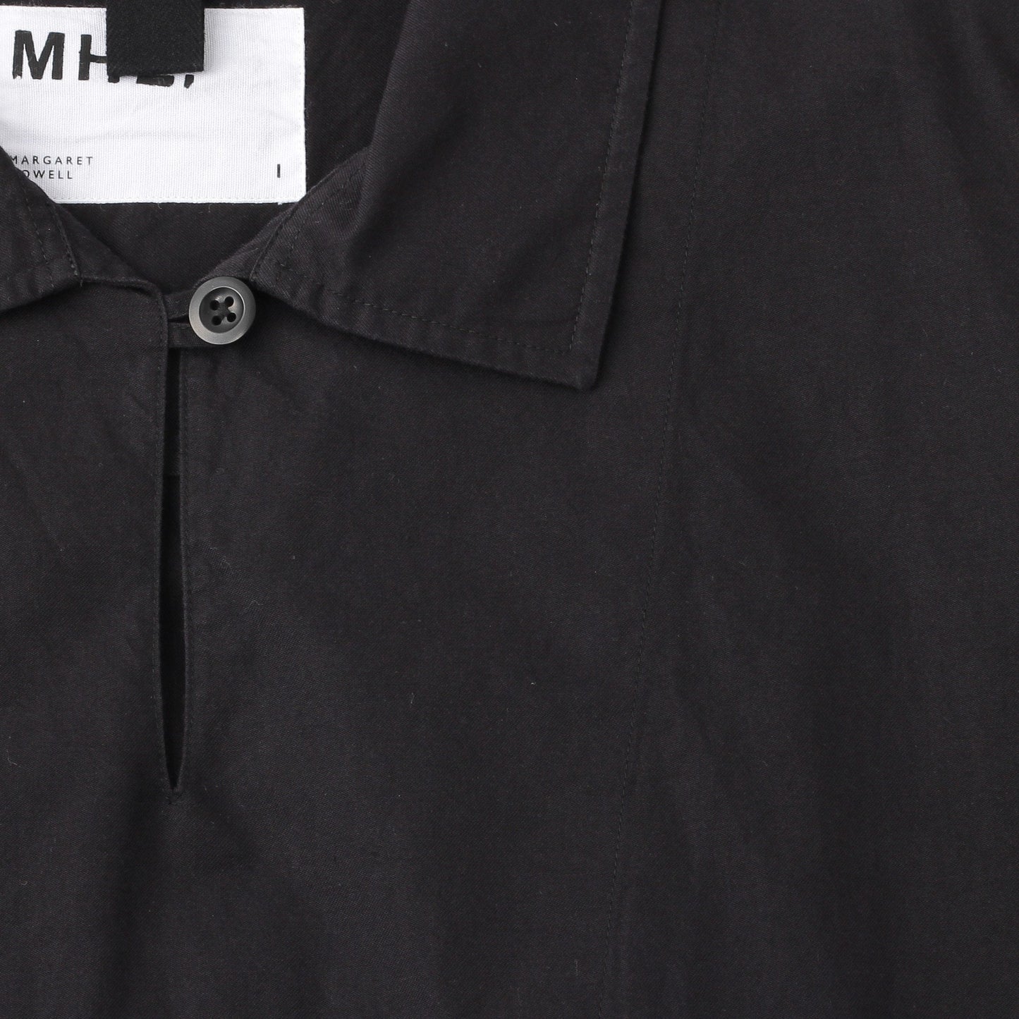 BLACK WARP COTTON DENIM SHIRT