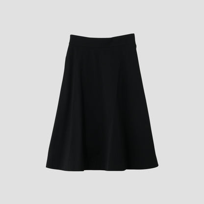 FINE WOOL COTTON TWILL SKIRT