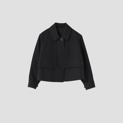 WOOL COTTON TWILL BLOUSON