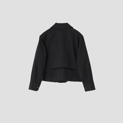 WOOL COTTON TWILL BLOUSON