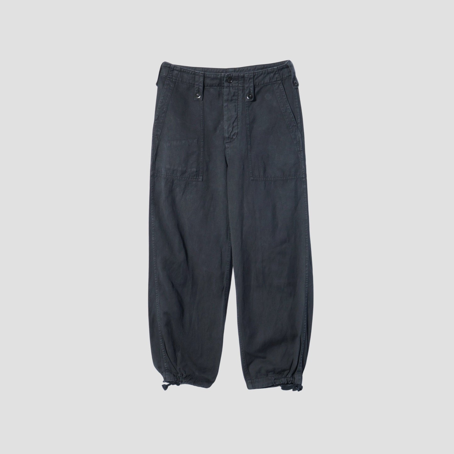 HIGHTWISTED COTTON LINEN TROUSERS