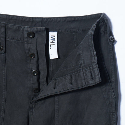 HIGHTWISTED COTTON LINEN TROUSERS