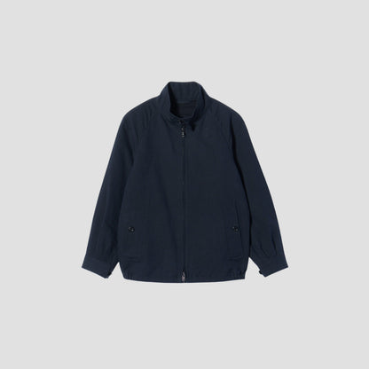 COTTON LINEN PLAIN WEAVE BLOUSON