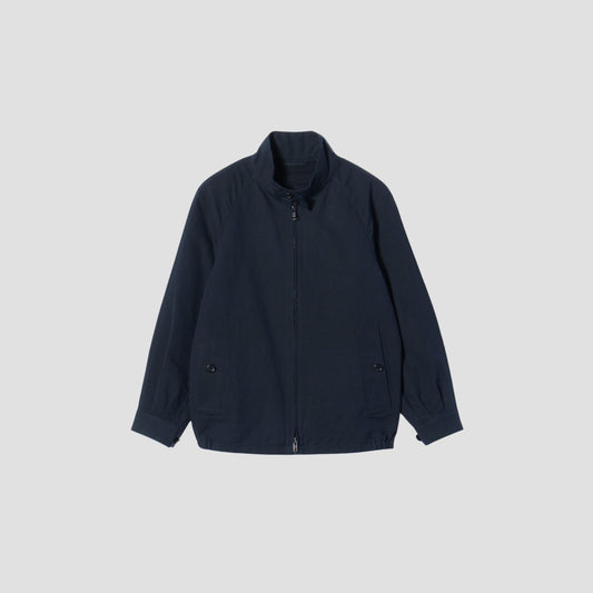 COTTON LINEN PLAIN WEAVE BLOUSON