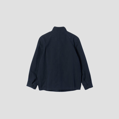 COTTON LINEN PLAIN WEAVE BLOUSON