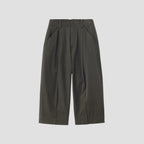 DENSE FINE COTTON TWILL TROUSERS