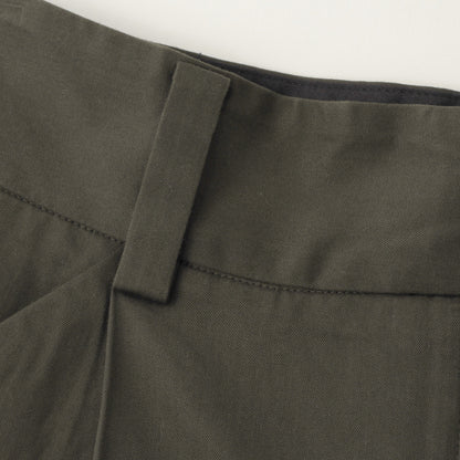 DENSE FINE COTTON TWILL TROUSERS
