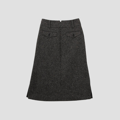 WOOL TWEED SKIRT