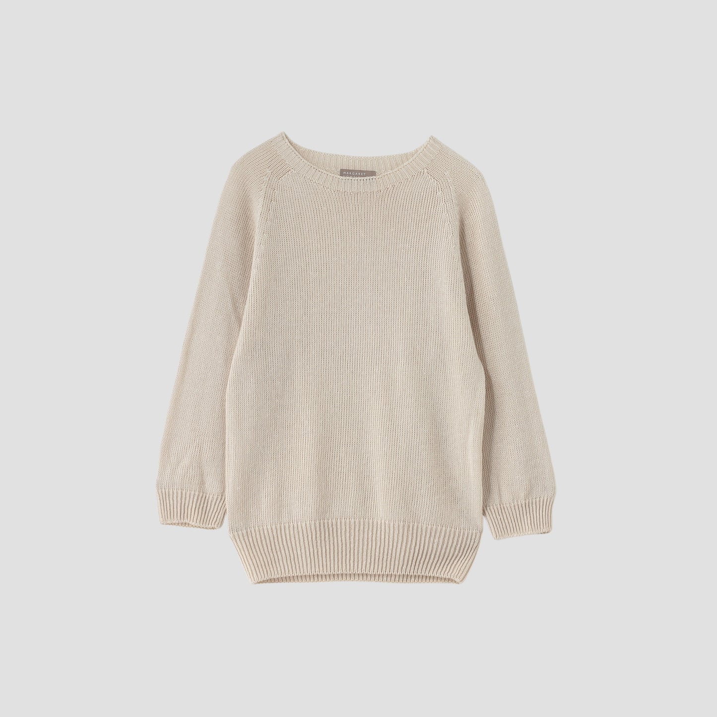 LINEN COTTON CREW NECK KNIT