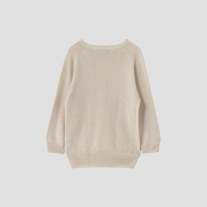LINEN COTTON CREW NECK KNIT