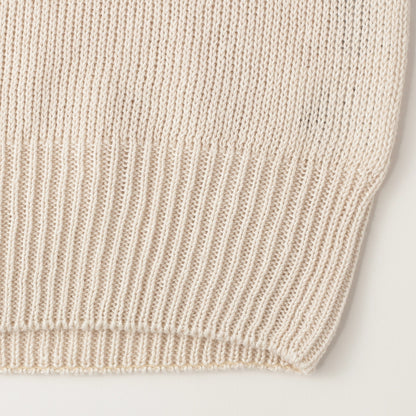 LINEN COTTON CREW NECK KNIT