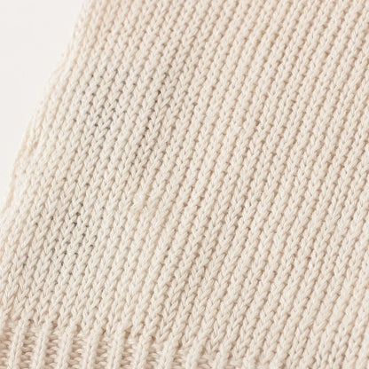 LINEN COTTON CREW NECK KNIT