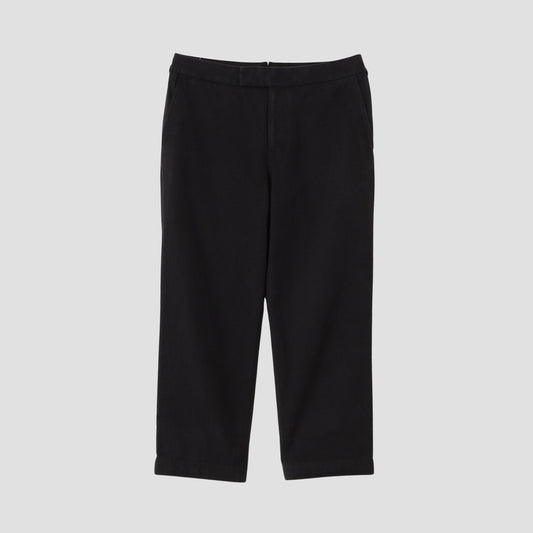WASHED COTTON TWILL TROUSERS