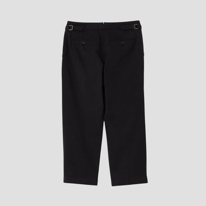 WASHED COTTON TWILL TROUSERS
