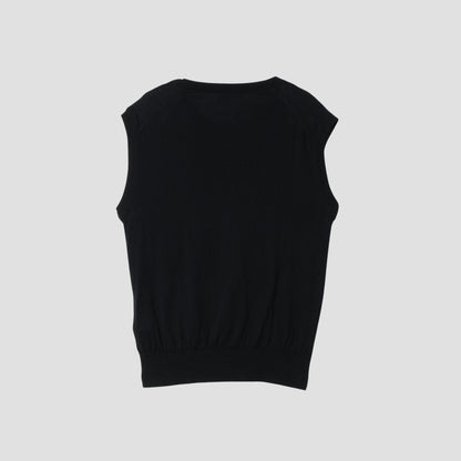 BUTTON SHOULDER SLIPOVER KNIT