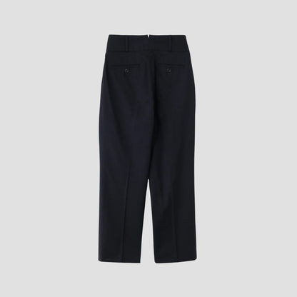 FINE WOOL TWILL TROUSERS