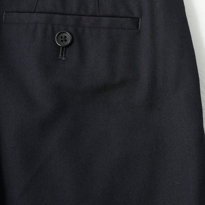 FINE WOOL TWILL TROUSERS