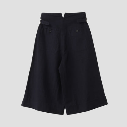 COTTON LINEN TWILL TROUSERS