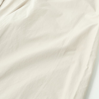 WASHED COTTON POPLIN TROUSERS