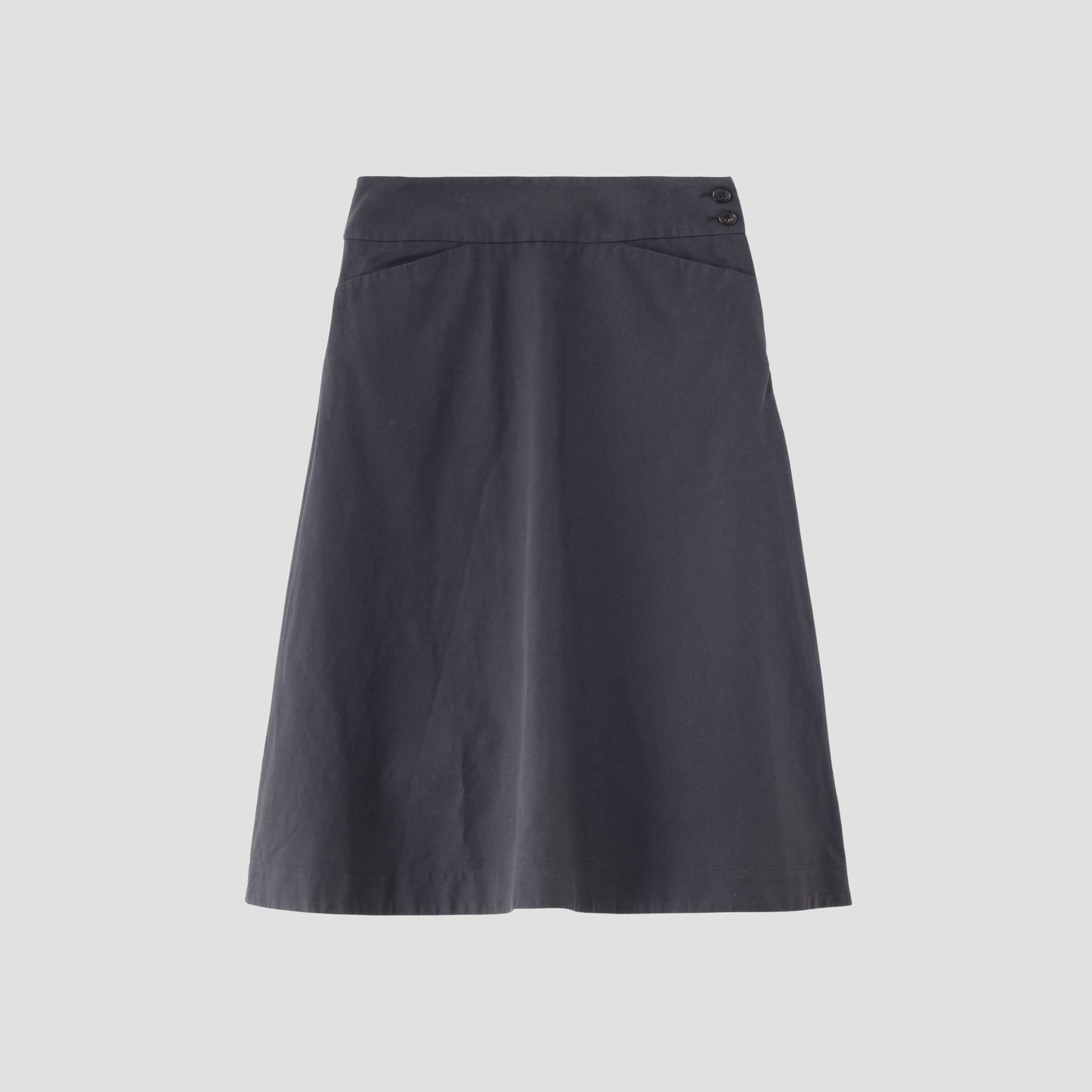 COTTON LINEN OXFORD SKIRT